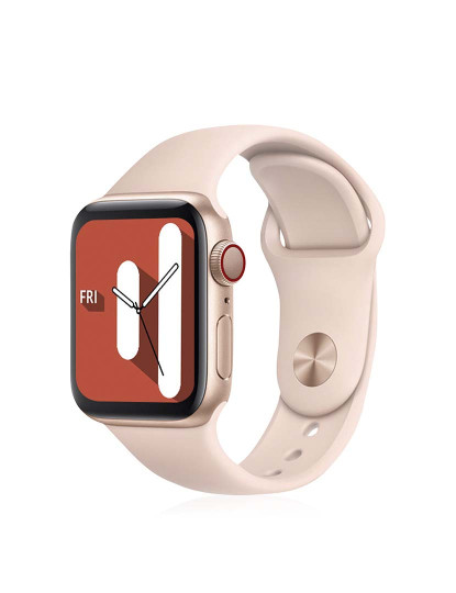 imagem de Smartwatch U78T com Chamadas Bluetooth Temperatura Corporal e Monitor Cardíaco Dourado 9