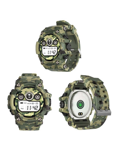 imagem de Smartwatch T6 Camuflado Verde8