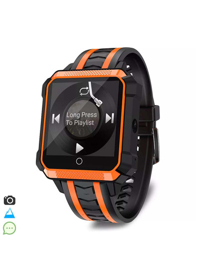 imagem de Smartwatch H7 4G Com Câmara Laranja1