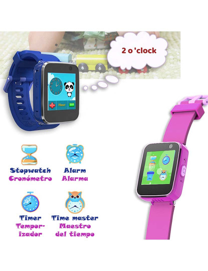 imagem grande de Smartwatch infantil CT5 Azul5