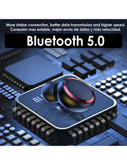 imagem de Auriculares TWS F9-281 Electroplate Bluetooth 5.0 com função powerbank.6