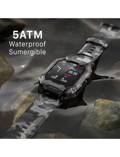 imagem de Smartwatch C20 Submersível Camuflado Verde3