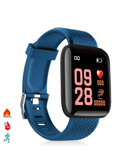 imagem de Smartband ID116 Bluetooth 40 pan monitor cardíaco Azul1