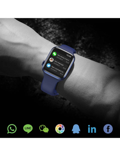 imagem grande de Smartwatch Aw9 Azul Escuro6