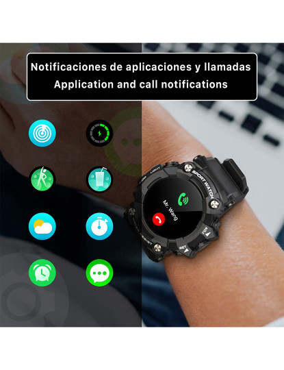 imagem de Smartwatch T6 Camuflado Verde6