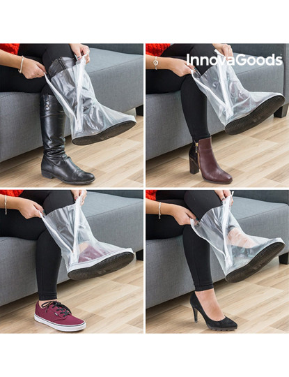 imagem de Capa de Chuva com Bolso para Sapatos InnovaGoods (Pack de 2) - L/XL2