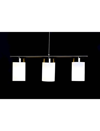 imagem de Candeeiro de Teto Metal Cristal 60X15X25 Dourado3