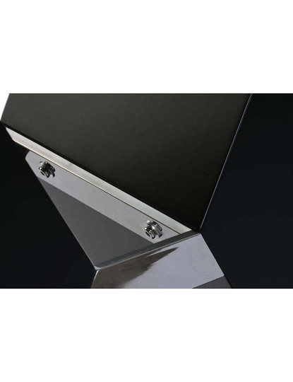 imagem de Mesa de Jantar em Vidro Temperado Mdf 180X90X76 Preto6