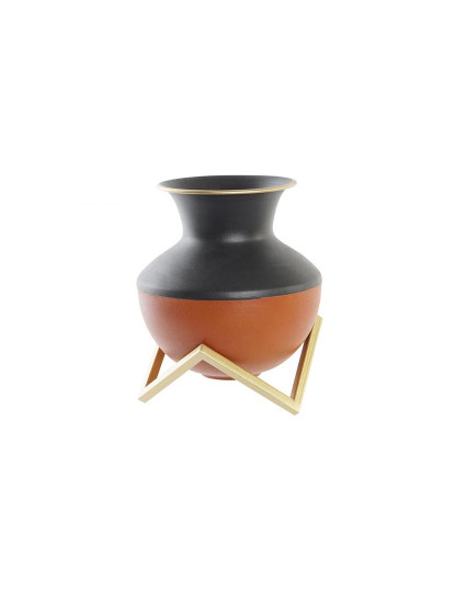 imagem de Vaso DKD Home Decor Multicolor Metal Moderno 18 x 18 x 21 cm1