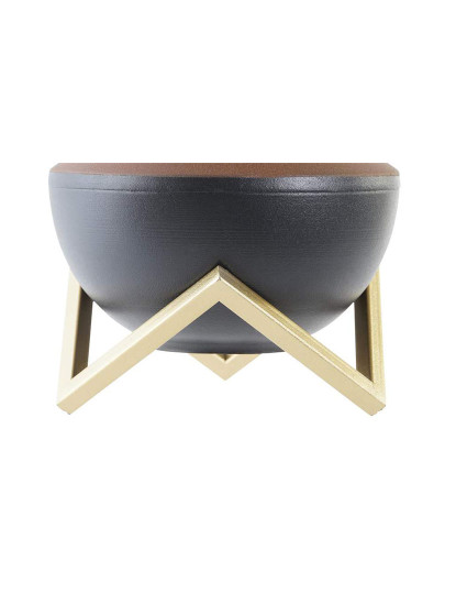 imagem de Vaso DKD Home Decor Multicolor Metal Moderno 17 x 16 x 17 cm2