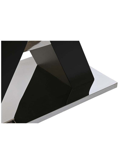 imagem de Mesa de Jantar em Vidro Temperado Mdf 180X90X76 Preto5