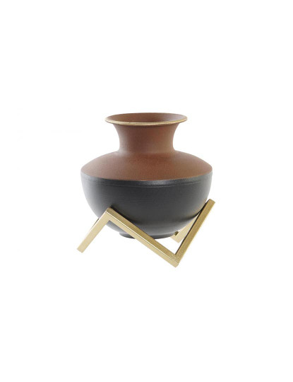 imagem de Vaso DKD Home Decor Multicolor Metal Moderno 17 x 16 x 17 cm1