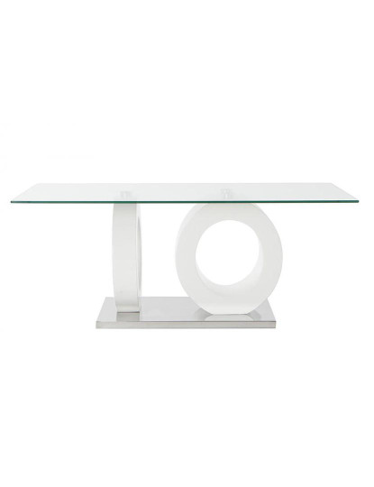 imagem de Mesa de Centro em Vidro Mdf 110X60X45 Branco8