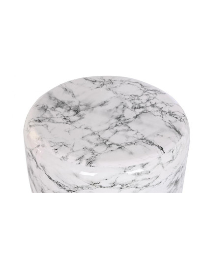 imagem de Mesa Auxiliar de Ferro 50X50X45 Simil Mármore2