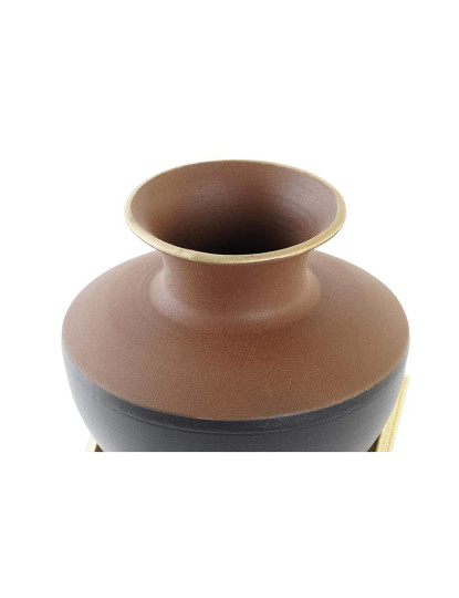 imagem de Vaso DKD Home Decor Multicolor Metal Moderno 17 x 16 x 17 cm4