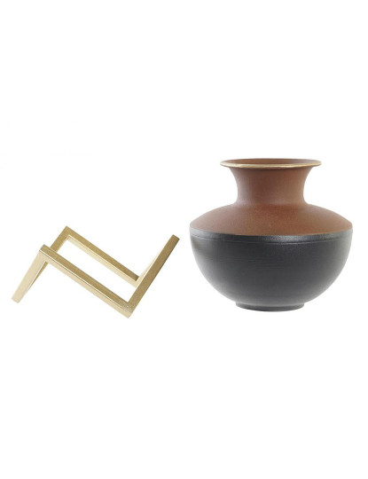 imagem de Vaso DKD Home Decor Multicolor Metal Moderno 17 x 16 x 17 cm5