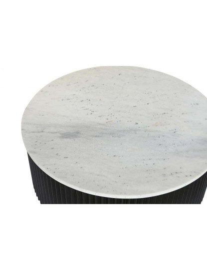 imagem de Mesa de Centro Metal Mármore 80X80X40 Preta2