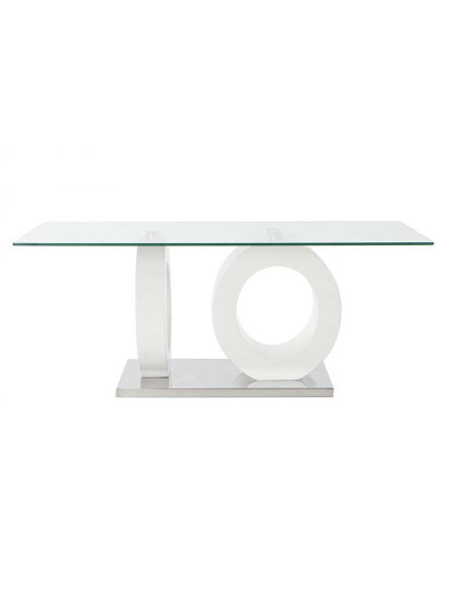 imagem de Mesa de Centro em Vidro Mdf 110X60X45 Branco7