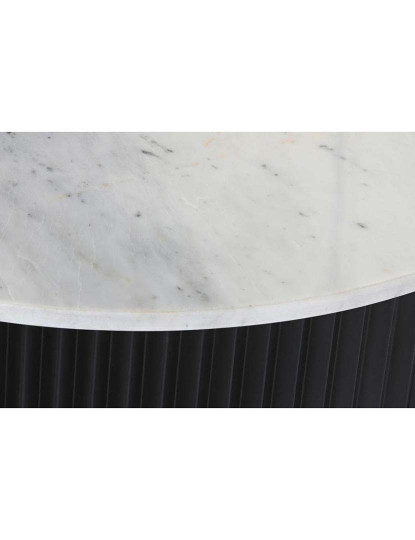 imagem de Mesa de Centro Metal Mármore 80X80X40 Preta3