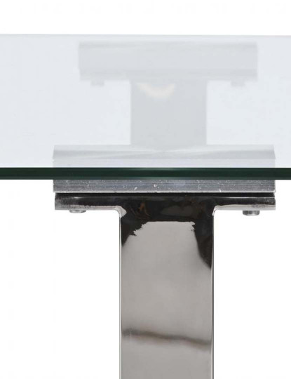 imagem de Mesa de Centro de Vidro em Aço 130X70X45 Cromada7