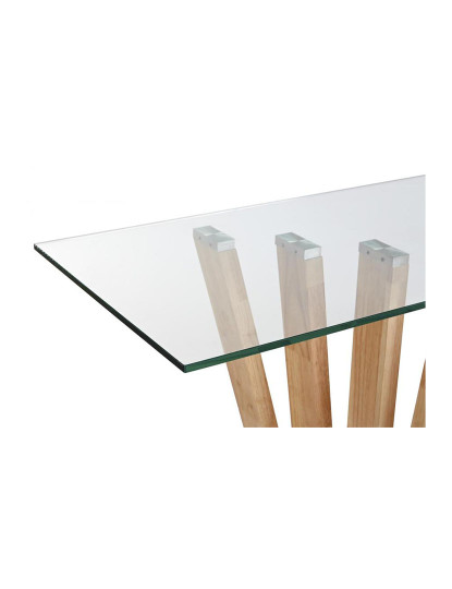 imagem de Consola de Nogueira Cristal 145X45X75 8 Mm, Natural2