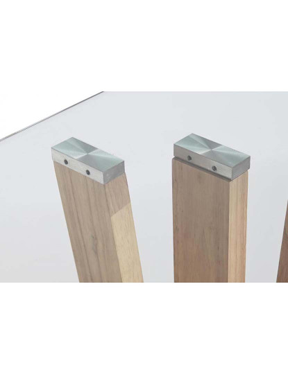 imagem de Consola de Nogueira Cristal 145X45X75 8 Mm, Natural3