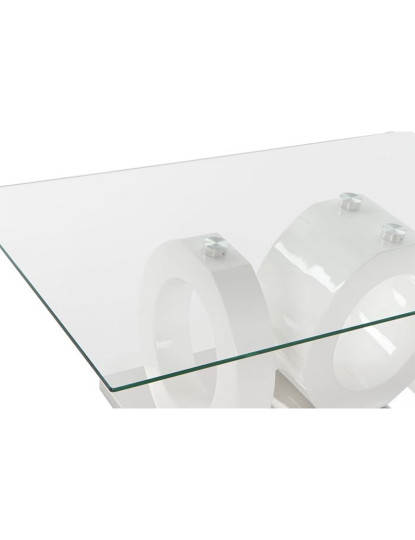 imagem de Mesa de Centro em Vidro Mdf 110X60X45 Branco6