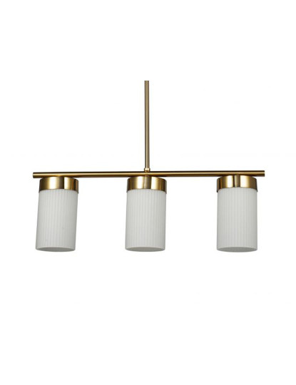 imagem de Candeeiro de Teto Metal Cristal 60X15X25 Dourado1