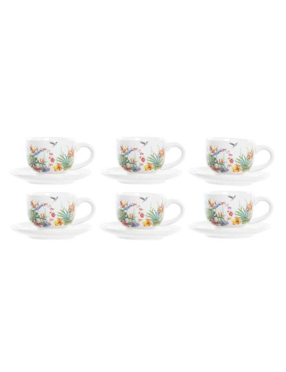 imagem de Serviço Chávenas de Café DKD Home Decor Multicolor Dolomite 180 ml2