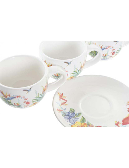 imagem de Serviço Chávenas de Café DKD Home Decor Multicolor Dolomite 180 ml4