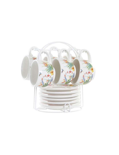 imagem de Serviço Chávenas de Café DKD Home Decor Multicolor Dolomite 180 ml1
