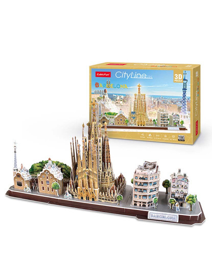 imagem de Puzzle 3D City Line Barcelona1