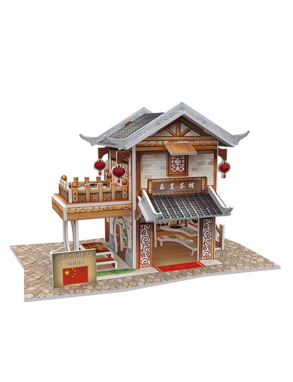 imagem de Puzzle 3D World Style China Oriental Tenda De Chá Lemin Tradicional2