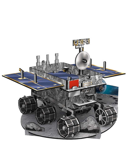 imagem de 3D Puzzle Coelho Jade Lunar Rover 53 peças. 13,8 x 13,8 x 11,4 cm. Multicolorido1