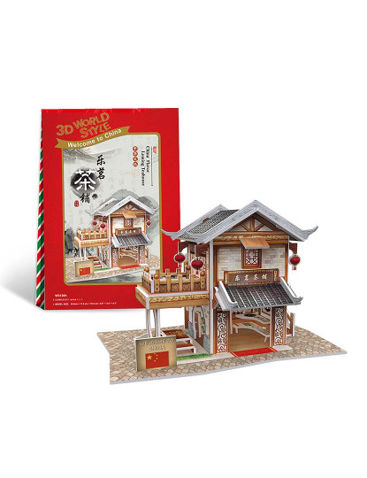 imagem de Puzzle 3D World Style China Oriental Tenda De Chá Lemin Tradicional1