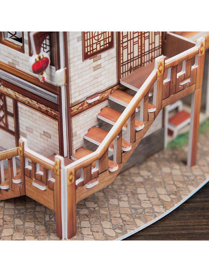 imagem de Puzzle 3D World Style China Oriental Tenda De Chá Lemin Tradicional5