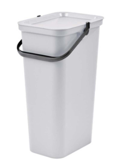 imagem de Caixote de Lixo para Reciclagem Moda Branco 38 L2