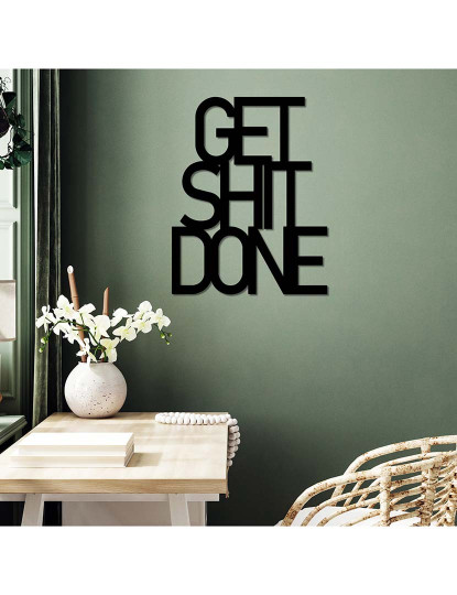 imagem de Decoração Parede Metal Get Shit Done3