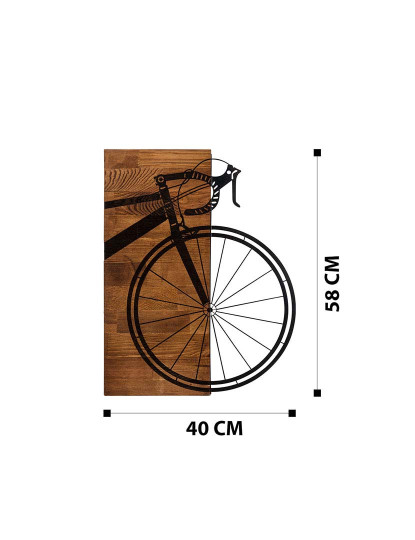 imagem de Decoração Parede Madeira Front Bicycle7