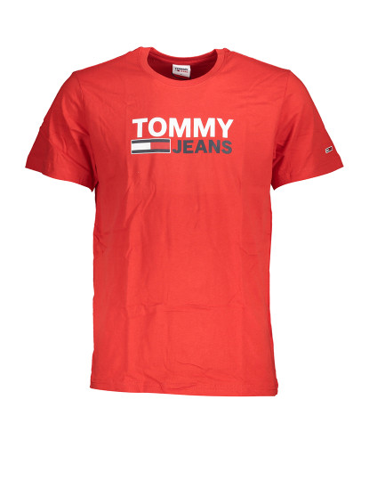 imagem de T-Shirt De Manga Curta Vermelha Para Homem Tommy Hilfiger1