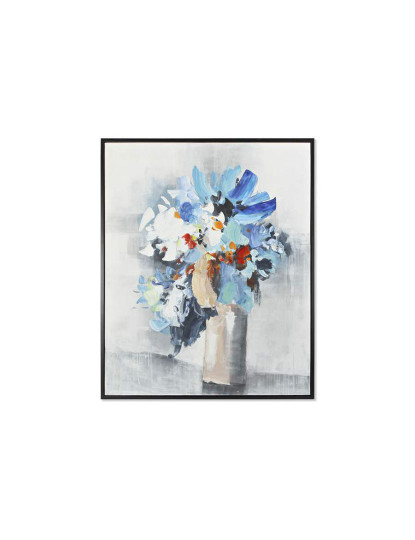 imagem de Quadro Tela Ps Flores Azul 1