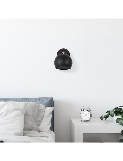 imagem de Candeeiro Parede Sivani - MR - 709 Preto1