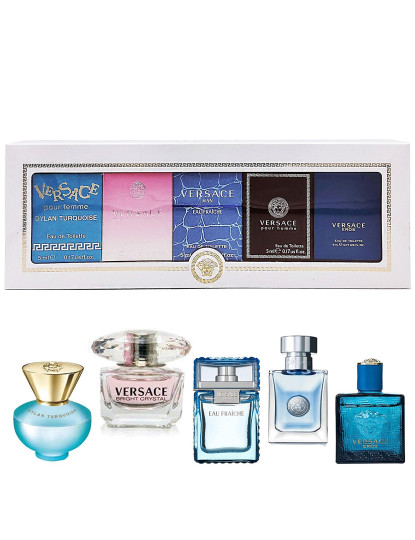 imagem de VERSACE MINI SET 5 x 5 ml (B.CRYSTAL+DYLAN TURQUESA+VERSACE MEN ET+VERSACE HOMME+VERSACE EROS)1