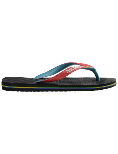imagem de Havaianas Brasil Mix Preto/Vermelho Ruby 2