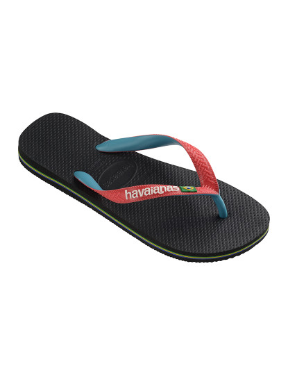 imagem de Havaianas Brasil Mix Preto/Vermelho Ruby 1
