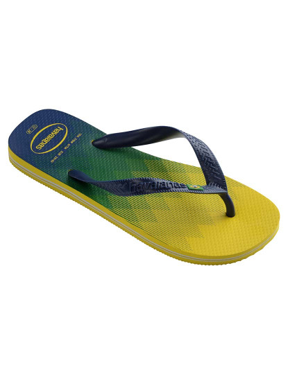 imagem de Havaianas Brasil Fresh Citrus Amarelo/Azul Marinho 1