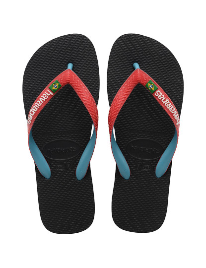 imagem de Havaianas Brasil Mix Preto/Vermelho Ruby 3