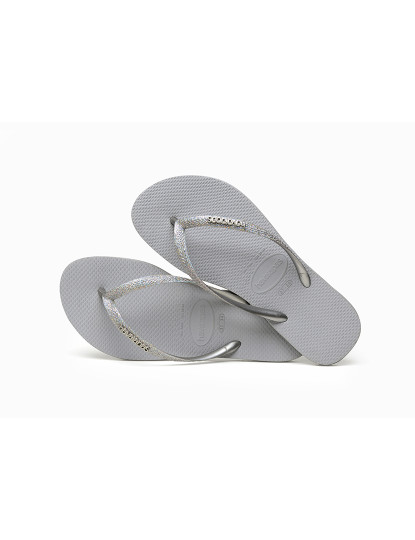 imagem de Havaianas Senhora Slim Glitter Ii Ice Cinza 4