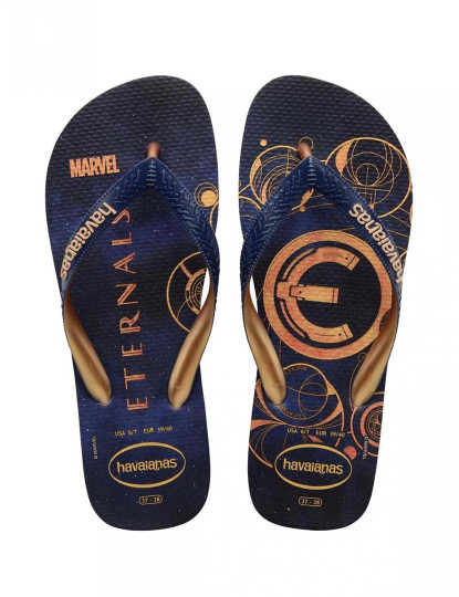 imagem de Havaianas Top Marvel Azul Marinho/Azul Marinho/Dourado 1