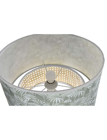 imagem de Candeeiro chão DKD Home Decor Metal Poliéster Branco Verde 220 V 50 W (40 x 40 x 129 cm)4